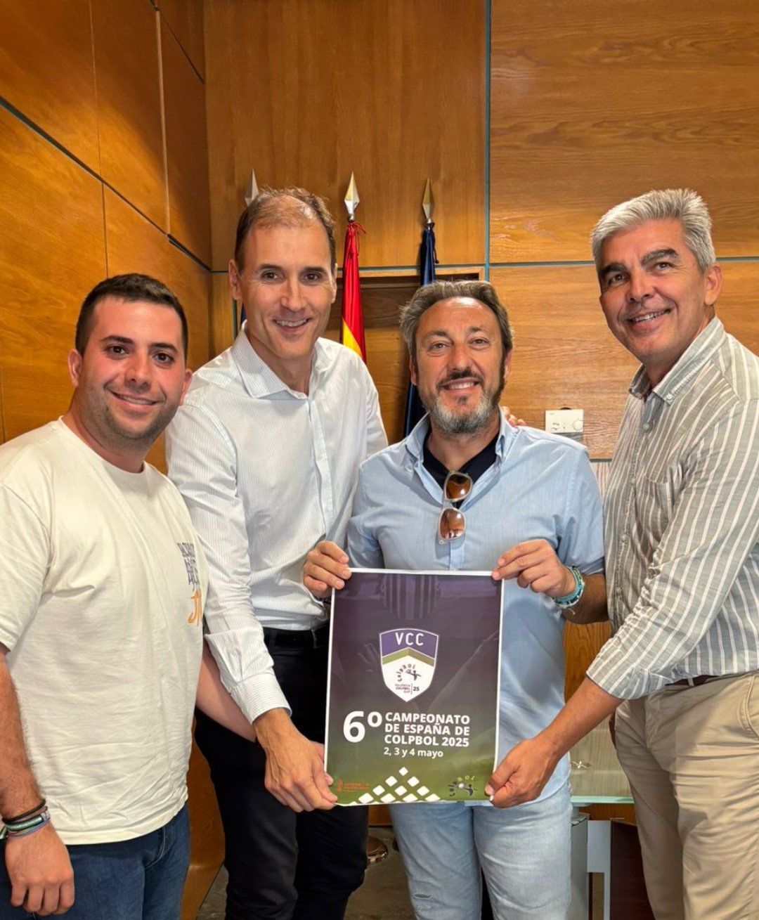 PRESENTACIÓ DEL 6è CAMPIONAT D’ESPANYA DE COLPBOL AMB EL DIRECTOR GENERAL D’ESPORTS DE LA GENERALITAT